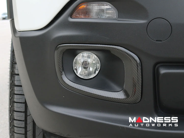 Jeep Renegade Front Fog Light Trim - Carbon Fiber
